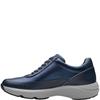 CLARKS WOMENS ZIP LACE TRAINER - NAVY MULTI